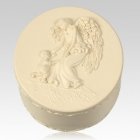 Round Angel Keepsake Box